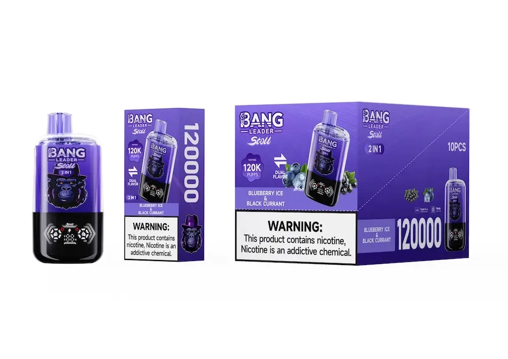 Bang Leader Stoll 120K Puffs 120000 Disposable Vape 2-In-1 Flavors