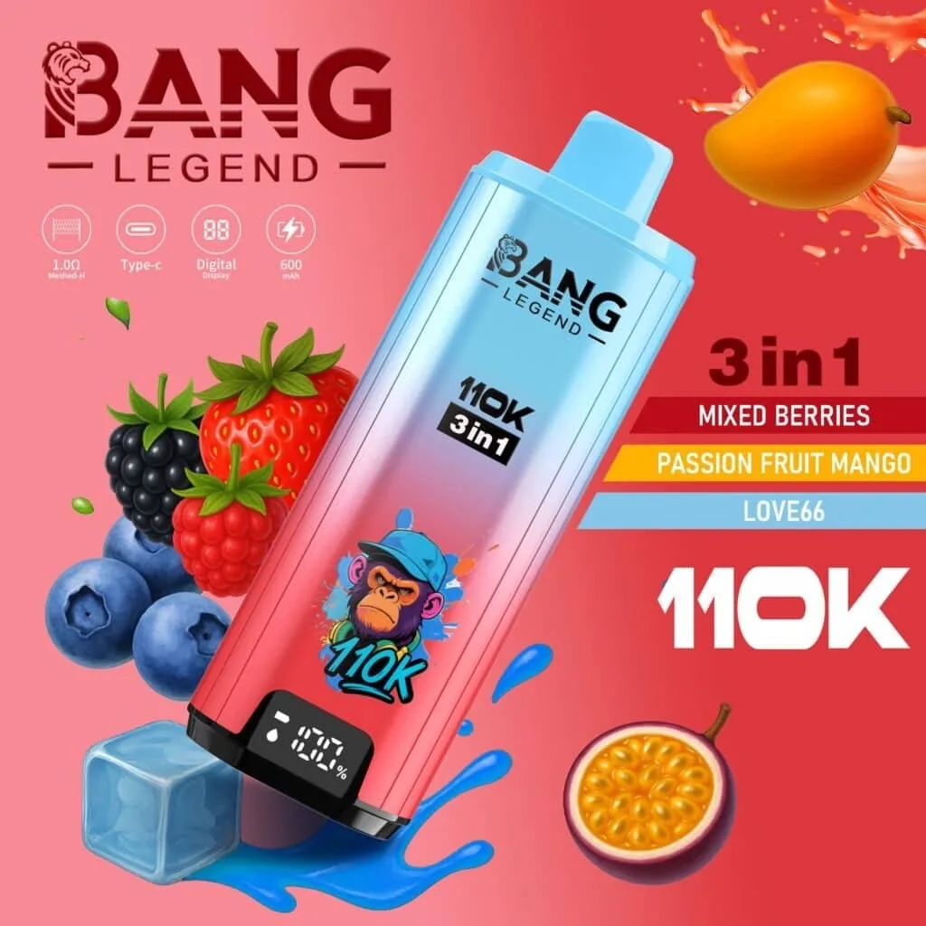 Bang Legend 110k Puffs 11000 Disposable Vape Triple Flavors Wholesale Price