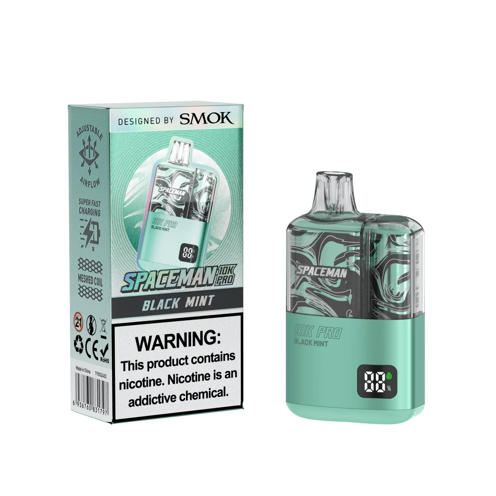 Black Mint - Spaceman 10K Pro Disposable