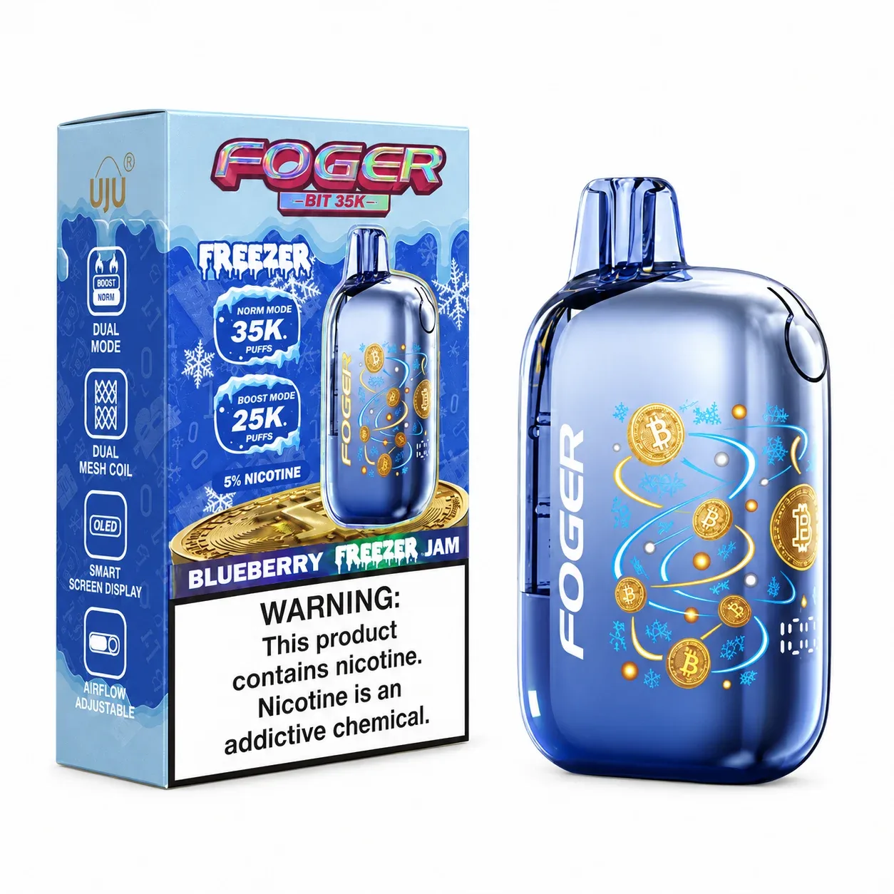 Blueberry Freezer Jam - Foger Bit 35k Disposable Vape