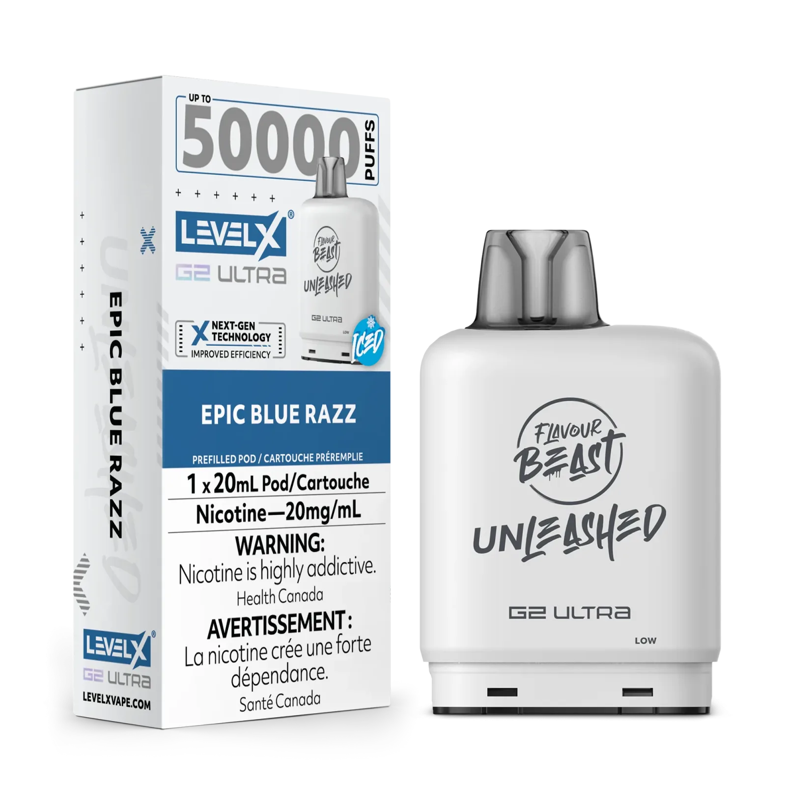 FLAVOUR BEAST LEVEL X UNLEASHED G2 ULTRA PODS 50K