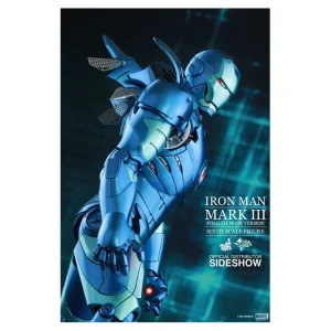 Hot Toys Iron Man 1/6 Mark 3 Blue Stealth Movie Masterpiece Diecast Exclusive