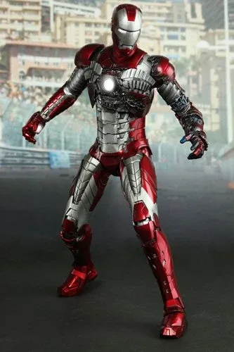 Hot Toys Iron Man 2 Movie Masterpiece 1/6 Scale Figure Mark 5