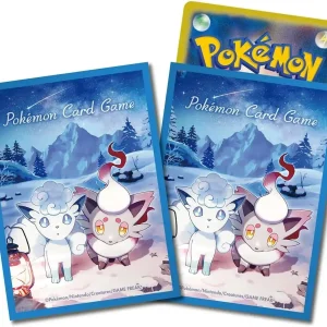 Pokemon Card Game Premium Gloss Snowy Gathering Blue Deck Sleeves