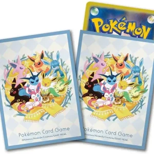 Pokemon Eeveelutions Card Game Deck Sleeves Green Design 64-Pack