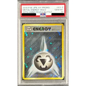Pokémon TCG Basic Steel Energy Holo (First Design) - PSA 10 Japanese