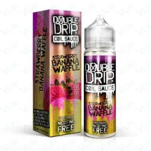 Vape UK | Double Drip Coil Strawberry Banana Waffle E Liquid - Image 2