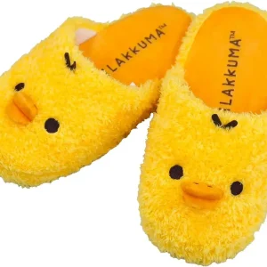 Rilakkuma Face Room Shoes, Kiiroitori Yellow Slippers Size M