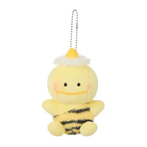 Sekiguchi Pikapon Yellow Plush Mascot Keychain for Kids One Size