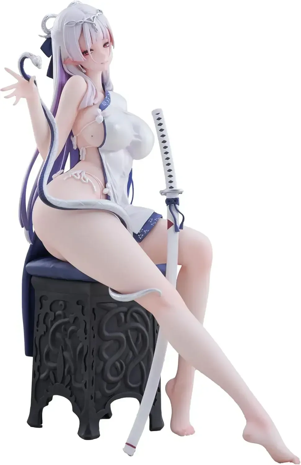 Siki Anim Blue White Snake Ilro Deluxe 1/7 Scale PVC Figure
