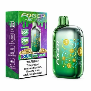 Sour Kiwi Gush - Foger Bit 35k Disposable Vape