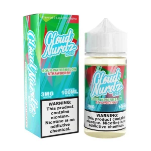 Sour Watermelon Strawberry Iced Cloud Nurdz 100ml