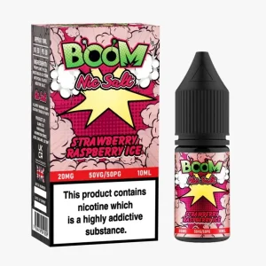 Strawberry Raspberry Ice Boom Nic Salt E Liquid 10ml | 10mg & 20mg | 50/50 VG/PG