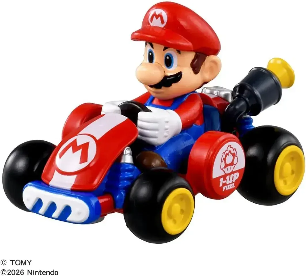 Takara Tomy Dream Tomica Mario Kart World Mario Mini Car Metal - Image 2