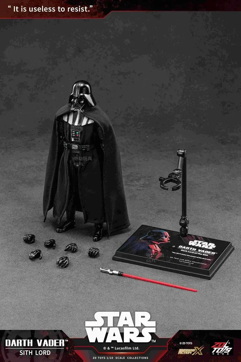ZD Toys Star Wars Darth Vader Figure, 7-Inch Toys Collectible - Image 2