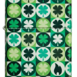 Zippo Lighter - Four Leaf Clovers