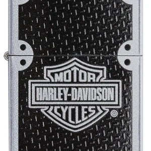 Zippo Lighter - Harley-Davidson® Texture Chrome