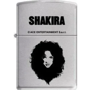Zippo Lighter - Shakira Brushed Chrome